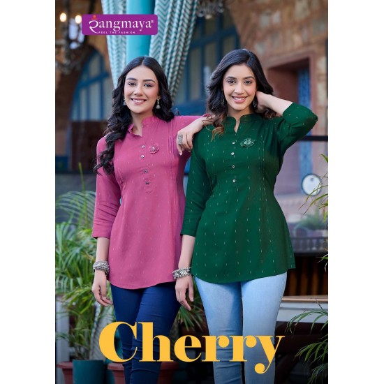 RANGMAYA KURTI CHERRY