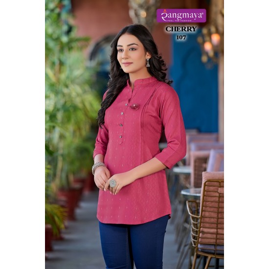 RANGMAYA KURTI CHERRY