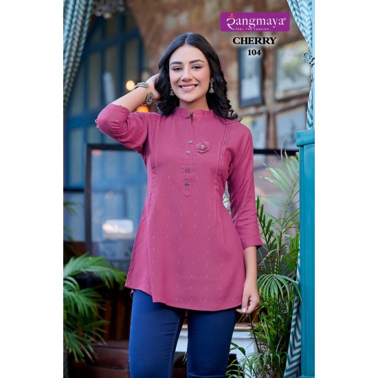 RANGMAYA KURTI CHERRY