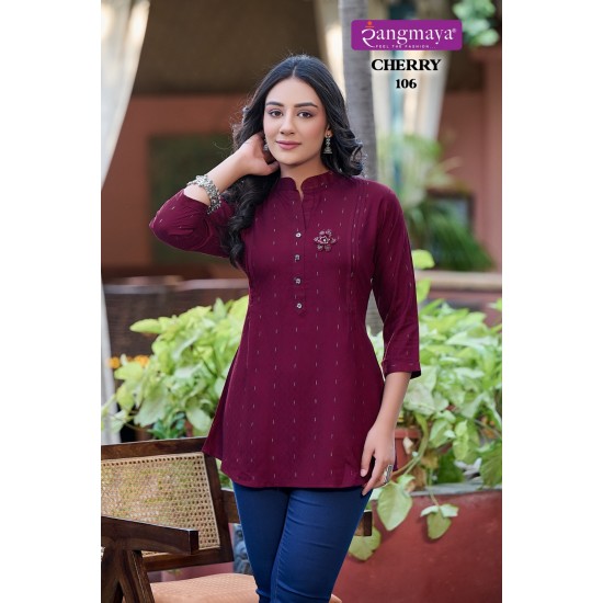 RANGMAYA KURTI CHERRY