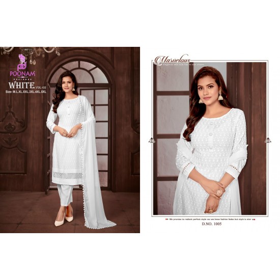 POONAM DESIGNER white vol-2