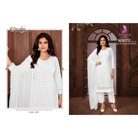 POONAM DESIGNER white vol-2