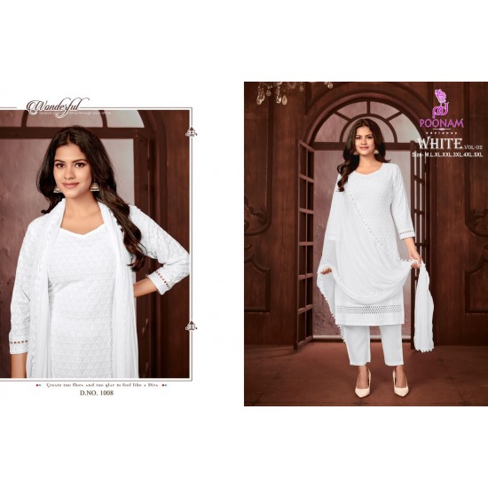 POONAM DESIGNER white vol-2