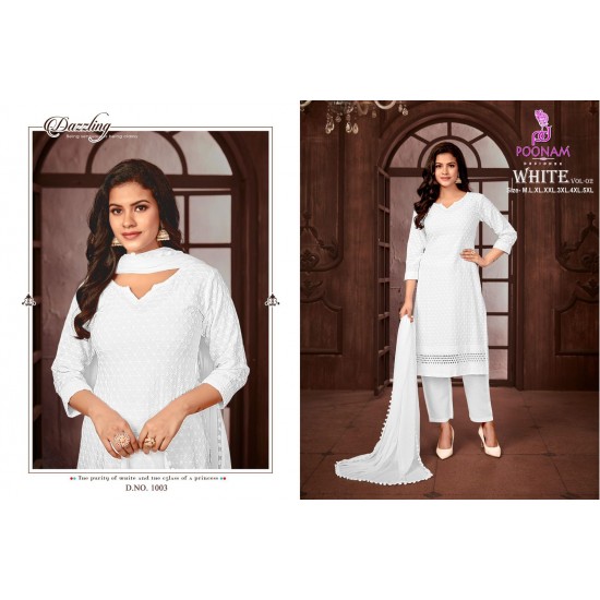 POONAM DESIGNER white vol-2