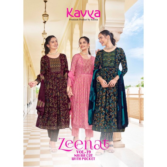 KAVYA KURTI ZEENAT VOL 19