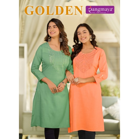 RANGMAYA KURTI GOLDEN