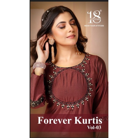 18 ATTITUDE KURTI FOREVER KURTIS VOL 3