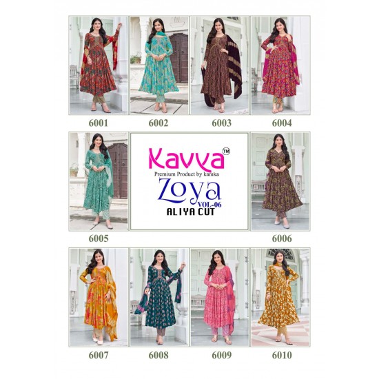 KAVYA KURTI ZOYA VOL 6