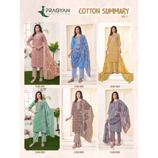 PRAGYAN KURTI COTTON SUMMARY VOL 1