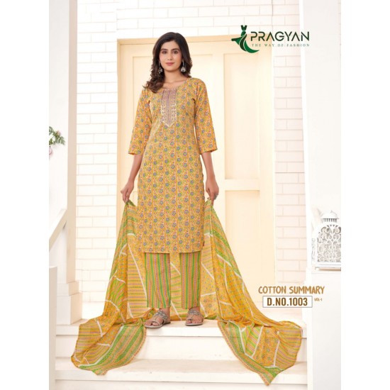 PRAGYAN KURTI COTTON SUMMARY VOL 1