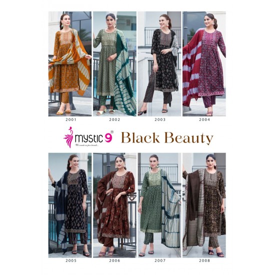 MYSTIC 9 KURTI BLACK BEAUTY VOL 2