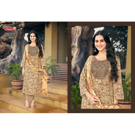 NAVKAR KURTI SUFFY GOLD VOL 8