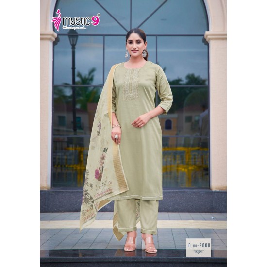 MYSTIC 9 KURTI RICH GOLD  VOL 2