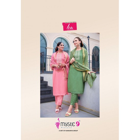 MYSTIC 9 KURTI RICH GOLD  VOL 2