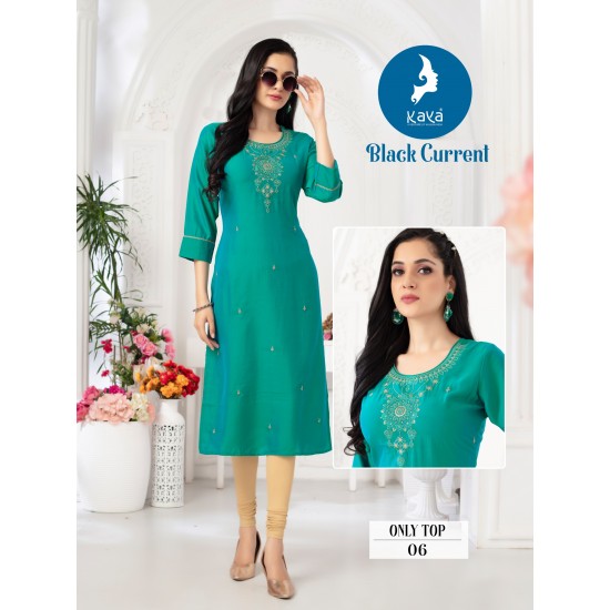 KAYA KURTI BLACK CURRENT 