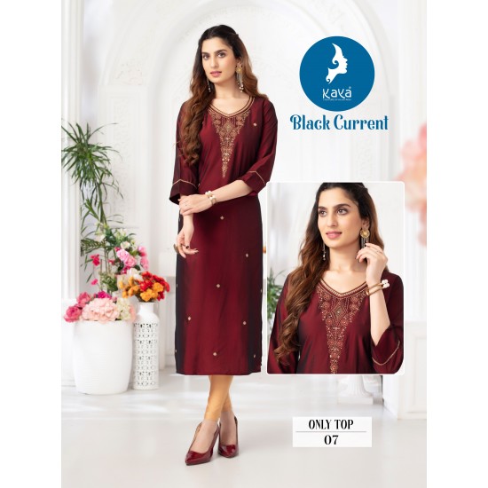 KAYA KURTI BLACK CURRENT 