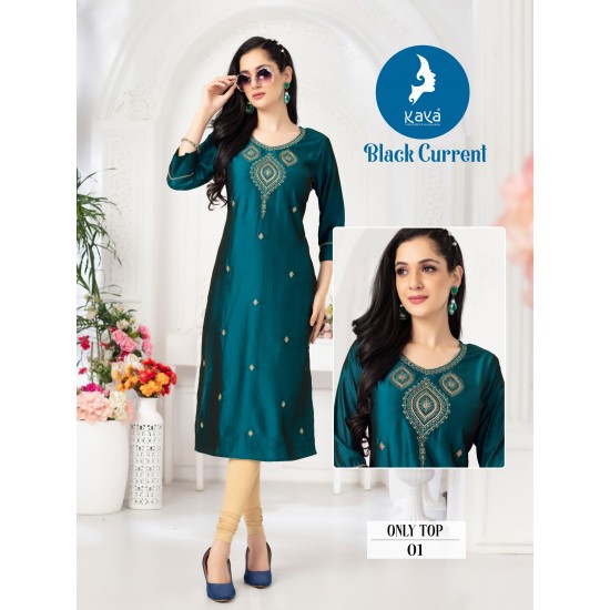 KAYA KURTI BLACK CURRENT 