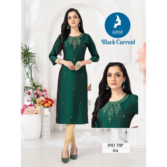 KAYA KURTI BLACK CURRENT 