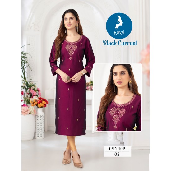 KAYA KURTI BLACK CURRENT 