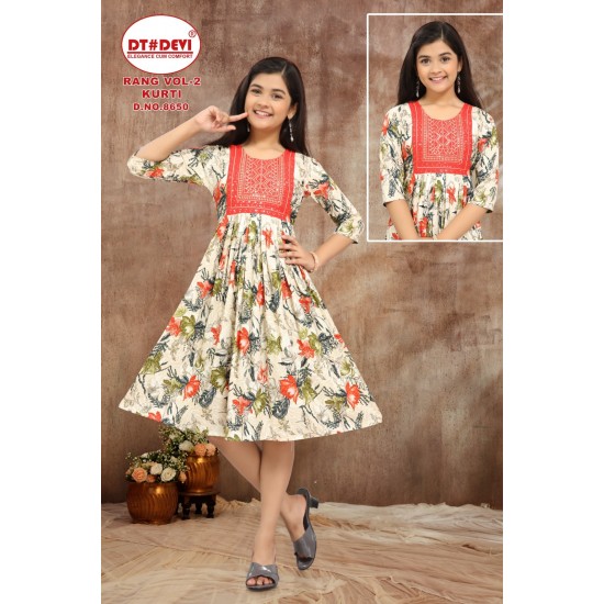 DT DEVI KURTI RANG VOL 2 KURTI  D.NO 8650