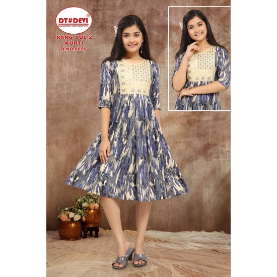 DT DEVI KURTI RANG VOL 2 KURTI  D.NO 8650