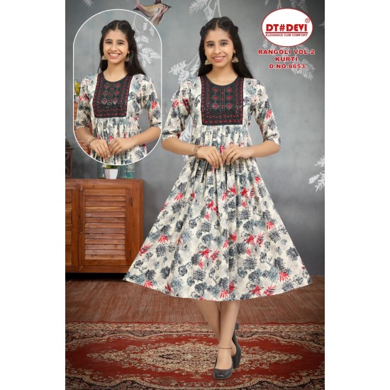 DT DEVI KURTI RANG VOL 2 KURTI  D.NO 8653