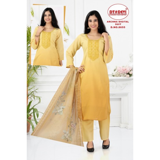 DT DEVI KURTI ARCHNA DIGITAL SUIT