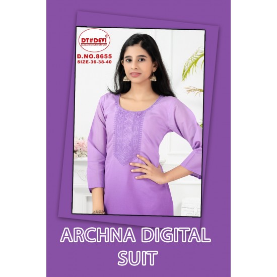 DT DEVI KURTI ARCHNA DIGITAL SUIT