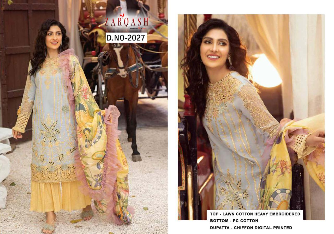 PAKISTANI SUITS D NO 2027 BY KHAYYIRA