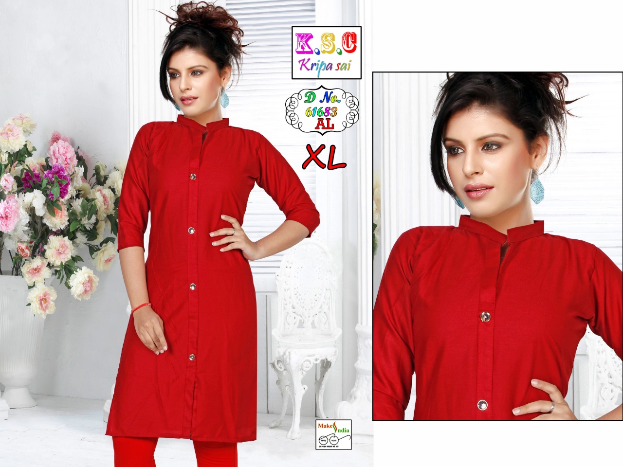 Straight Rayon kurtis