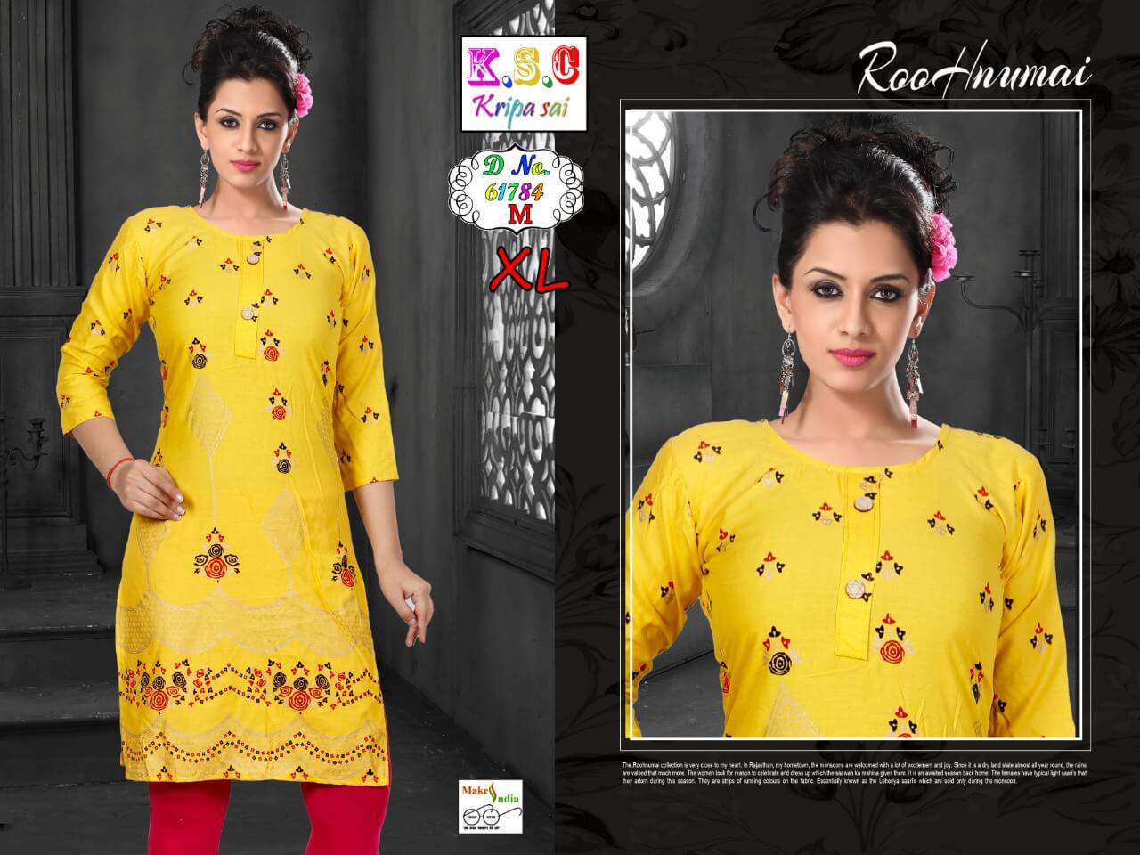 Rayon printed Kurtis