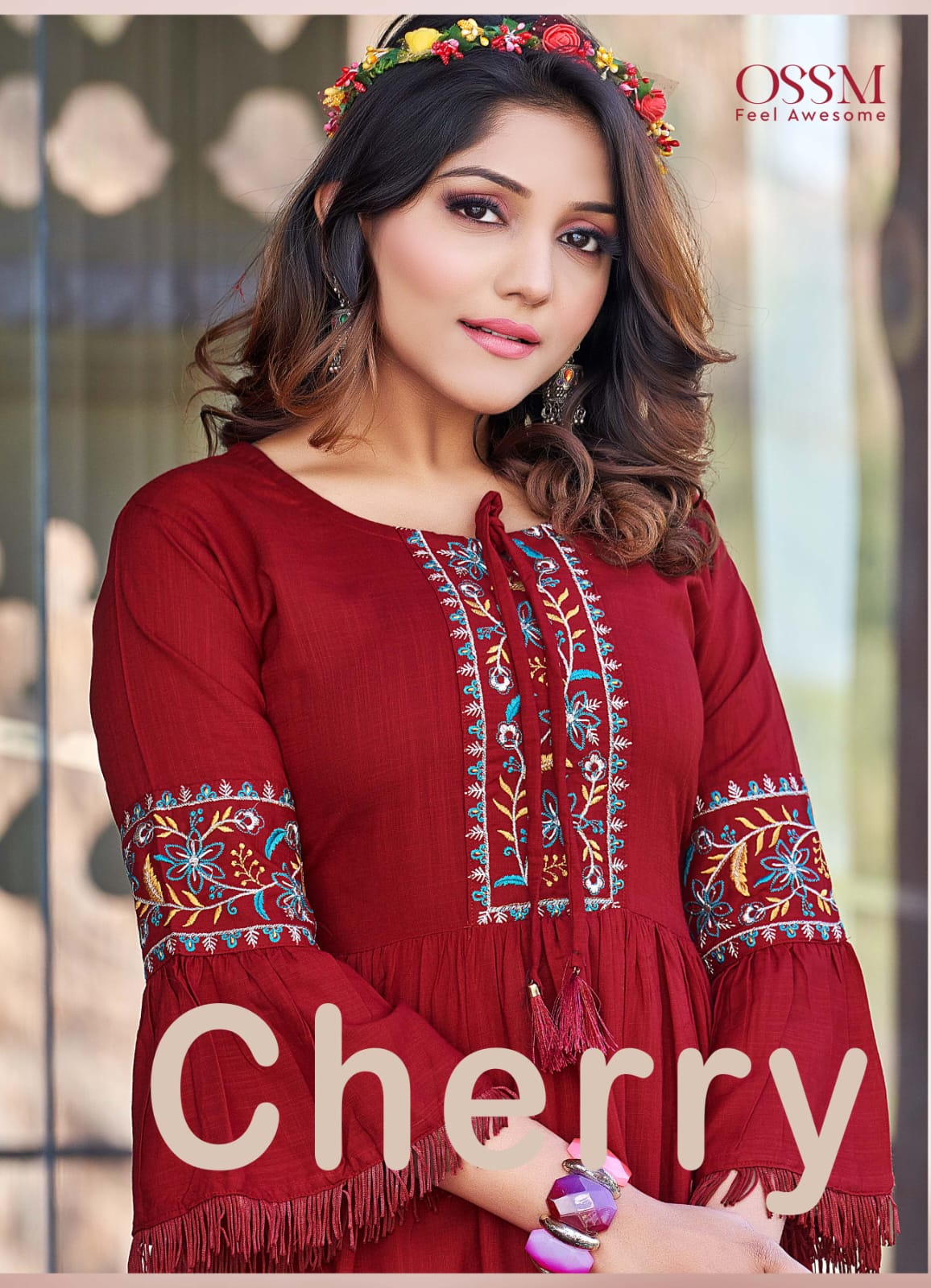 OSSM KURTI Cherry