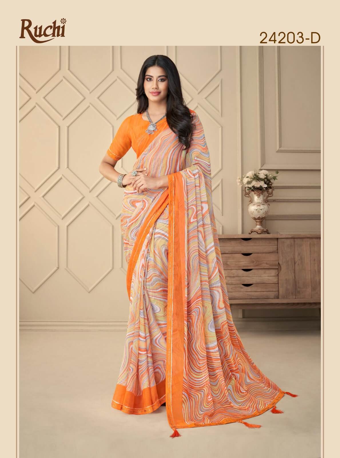 RUCHI SAREES VANILLA