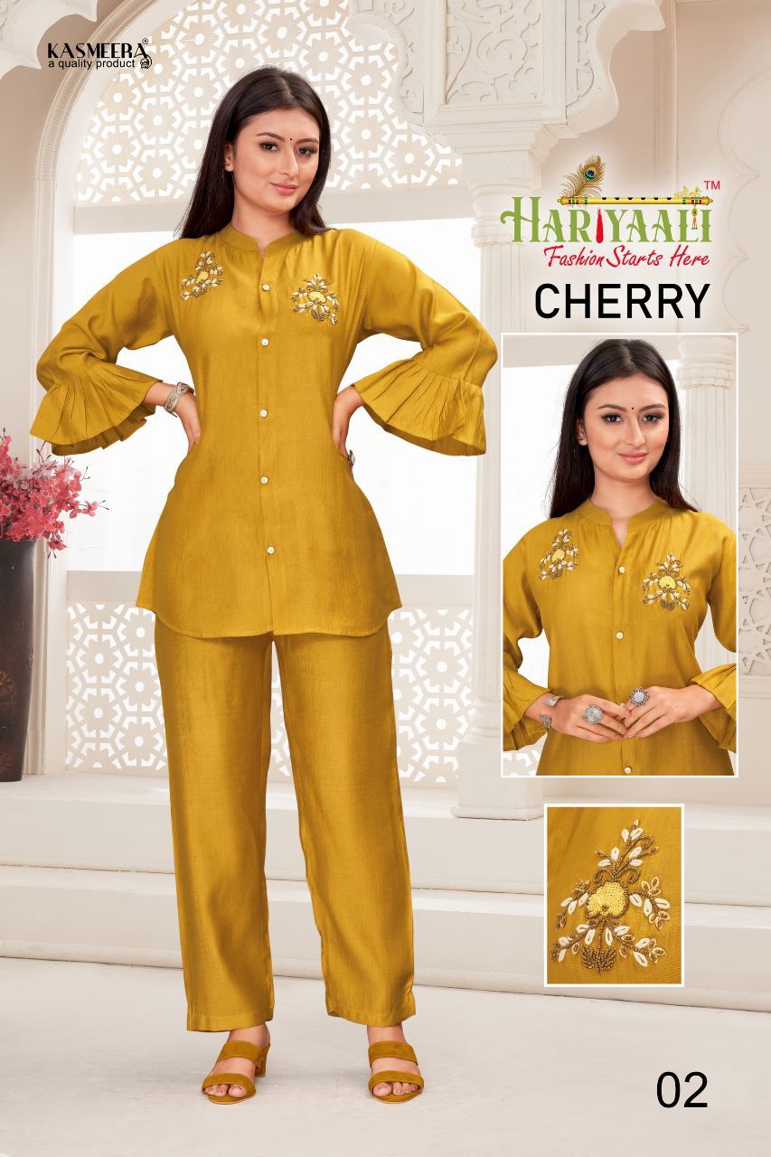 HARIYAALI KURTI CHERRY