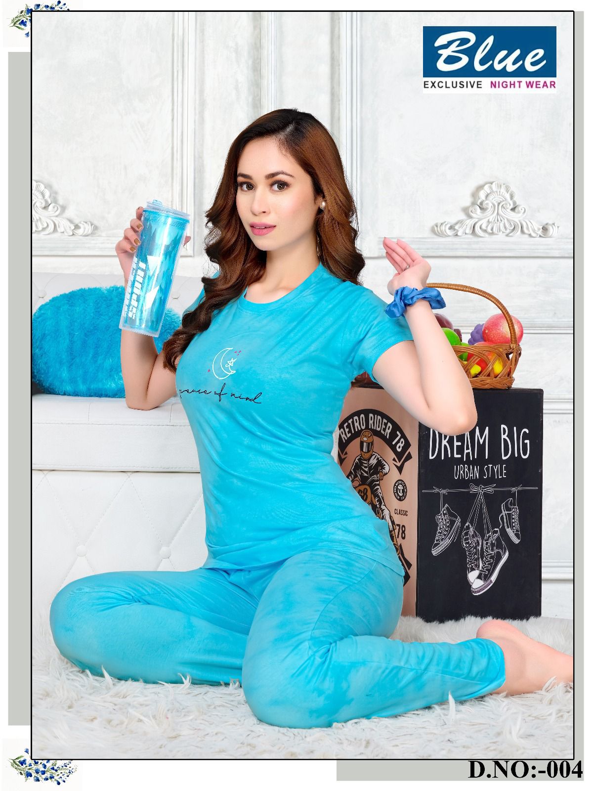 BLUE KURTI T-SHIRT NIGHTSUIT VOL.21