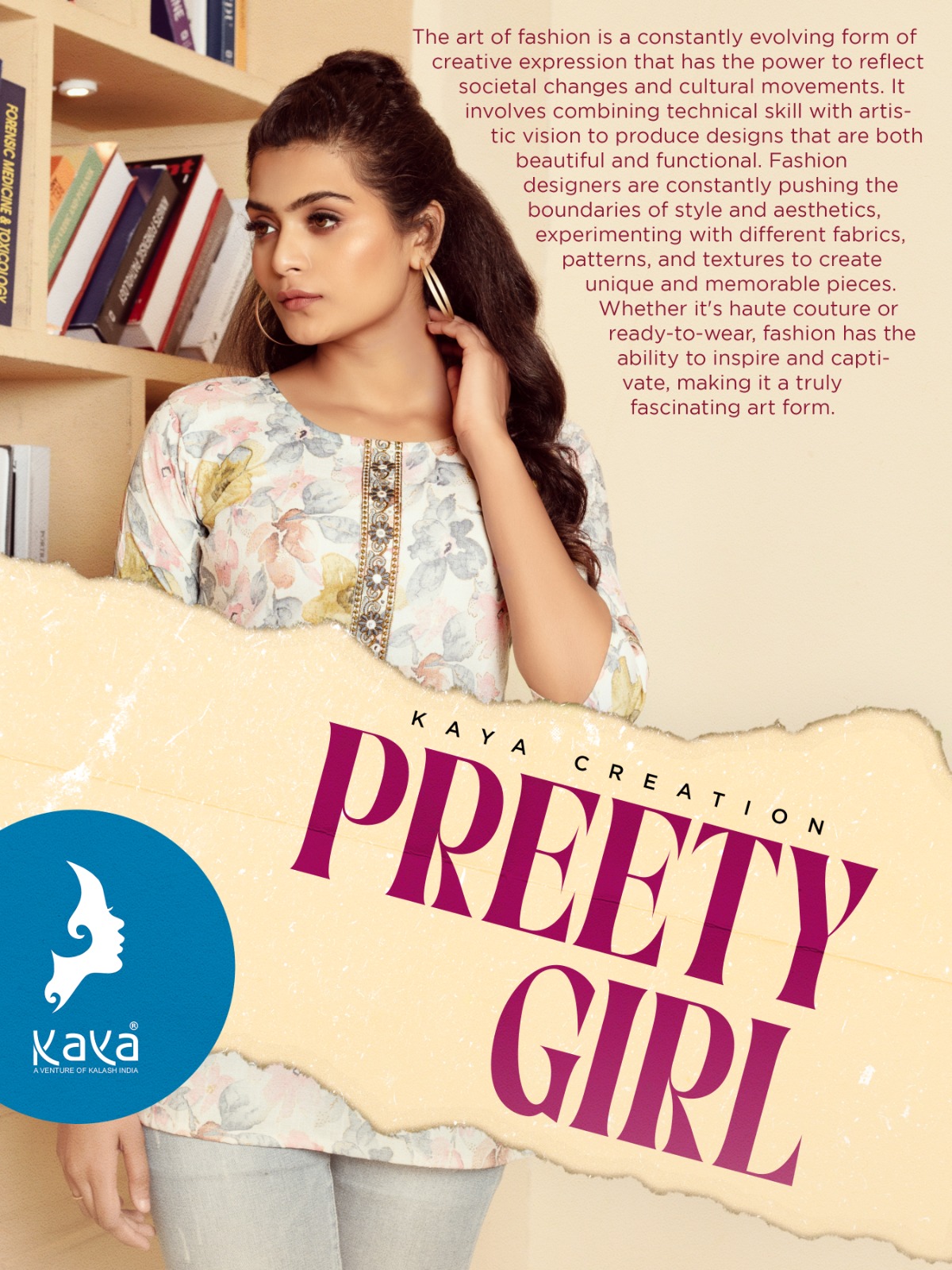 KAYA KURTI PREETY GIRL