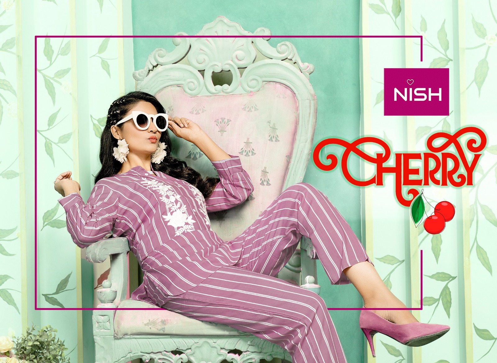 NISH KURTI CHERRY