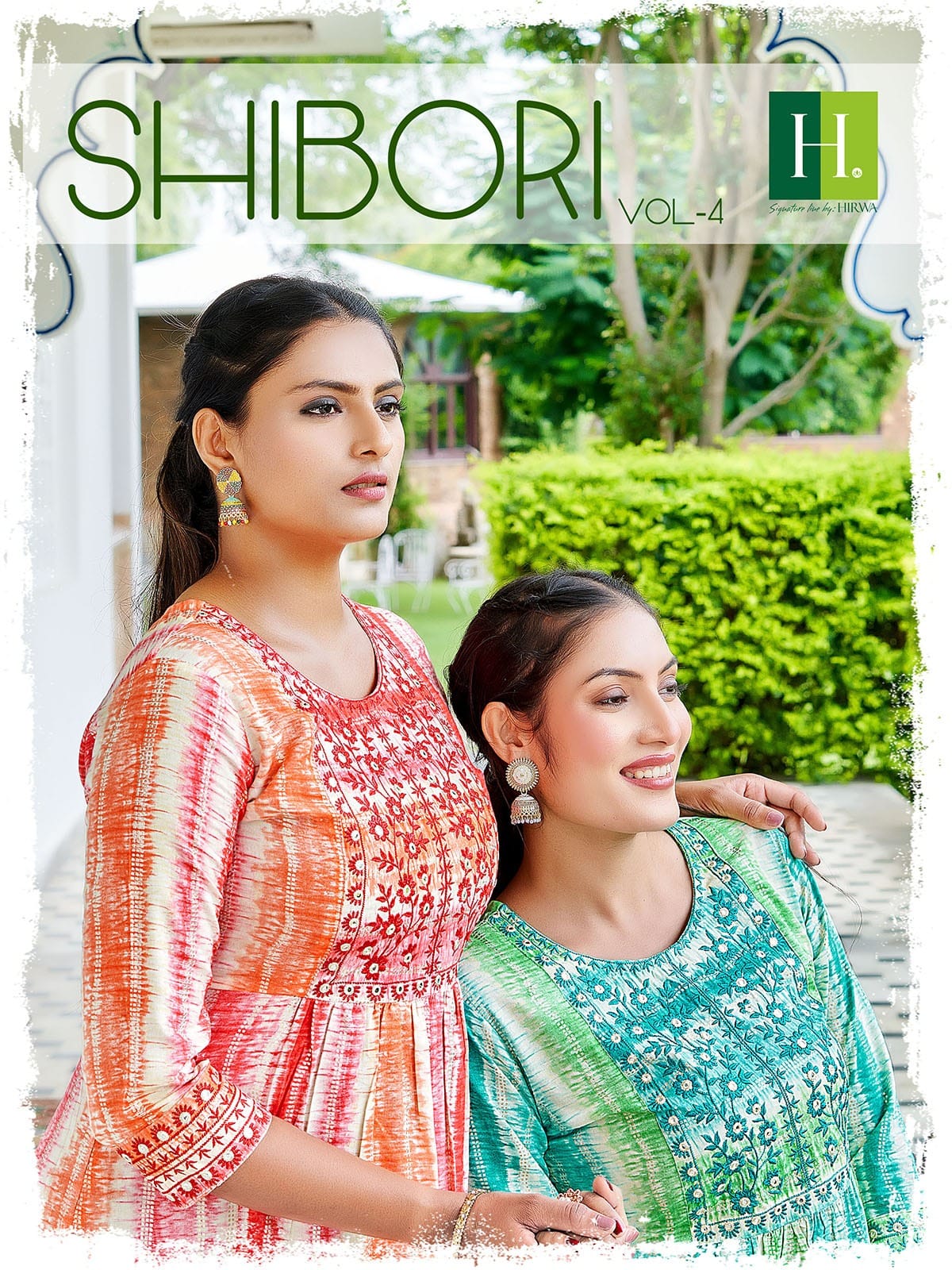 HIRWA KURTI SHIBORI VOL 4