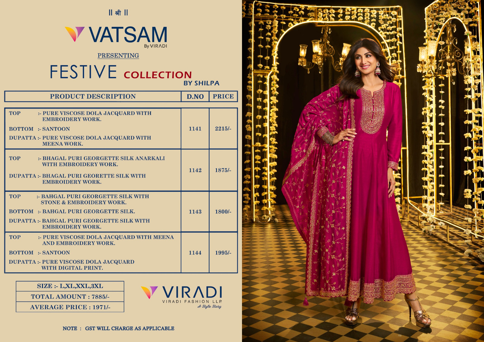 VATSAM KURTI Festive collection