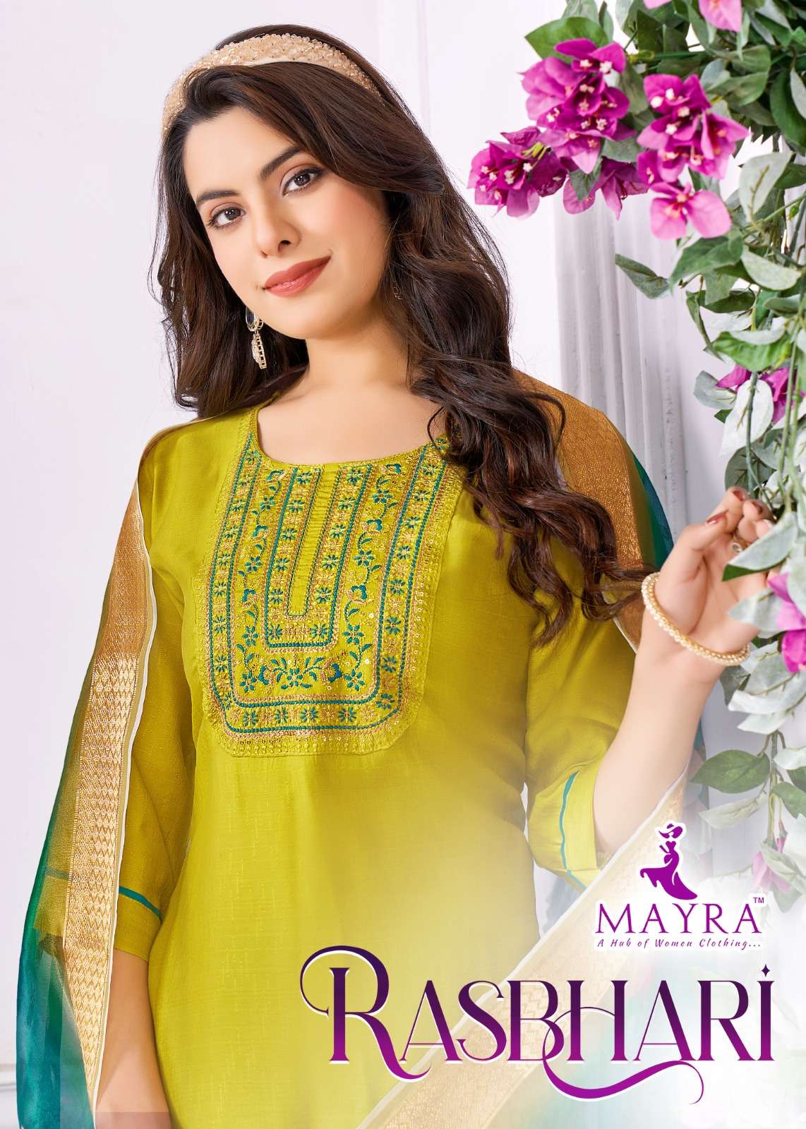 Mayra Fashion RASBHARI PRINTED KURTI WHOLESALER 