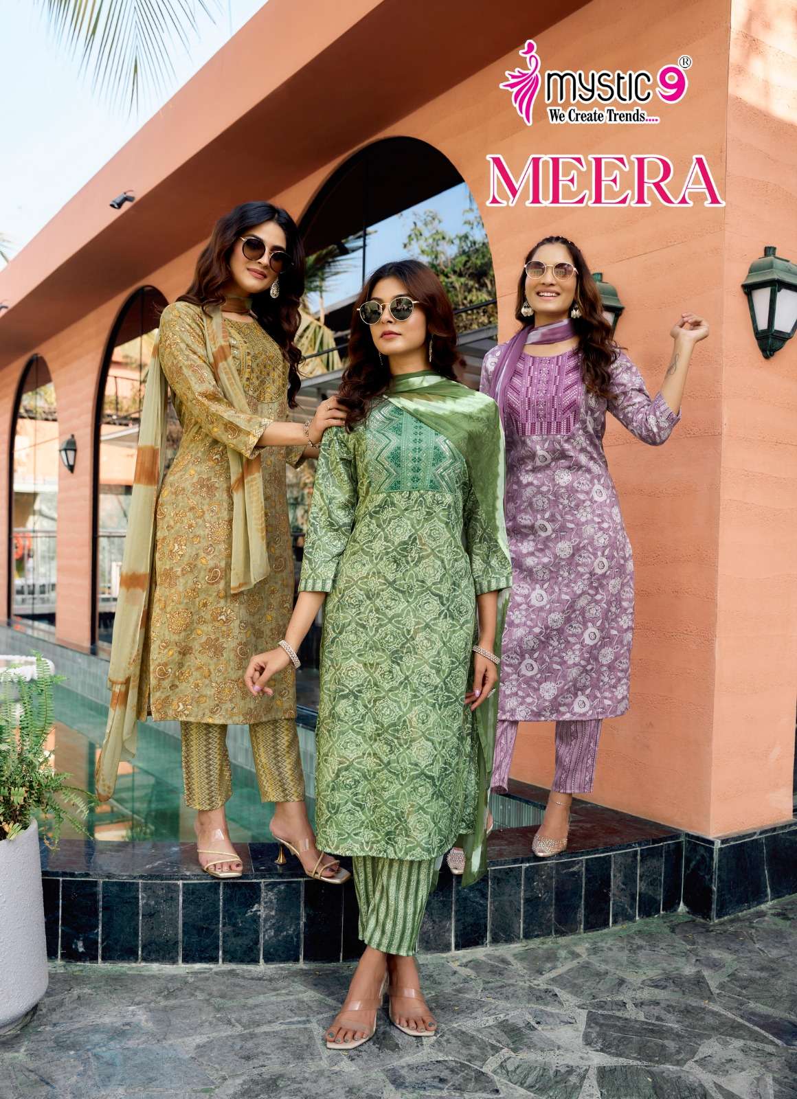 MYSTIC 9 KURTI MEERA VOL 2 PRINTED KURTI WHOLESALER 