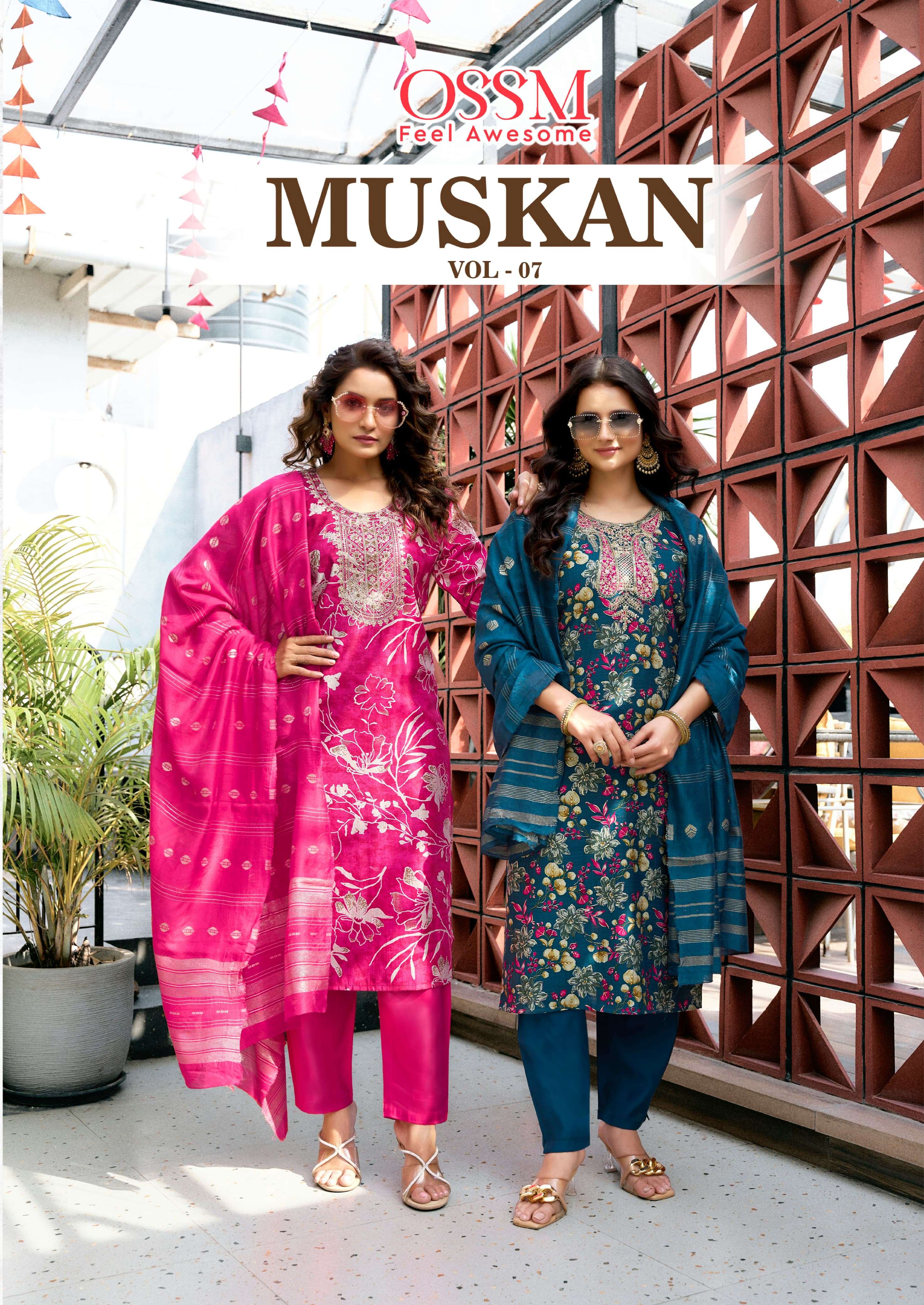 OSSM KURTI MUSKAN Vol 07 PRINTED KURTI WHOLESALER 