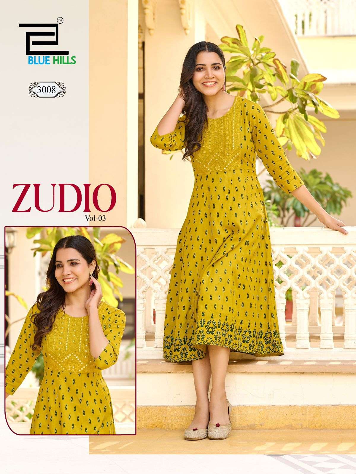 Blue Hills KURTI Zudio Vol 3 PRINTED KURTI WHOLESALER 