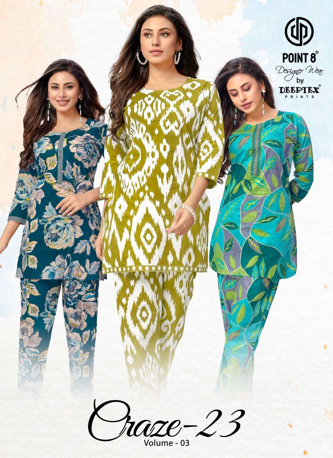 Deeptex KURTI Craze23 Vol-3 PRINTED KURTI WHOLESALER 