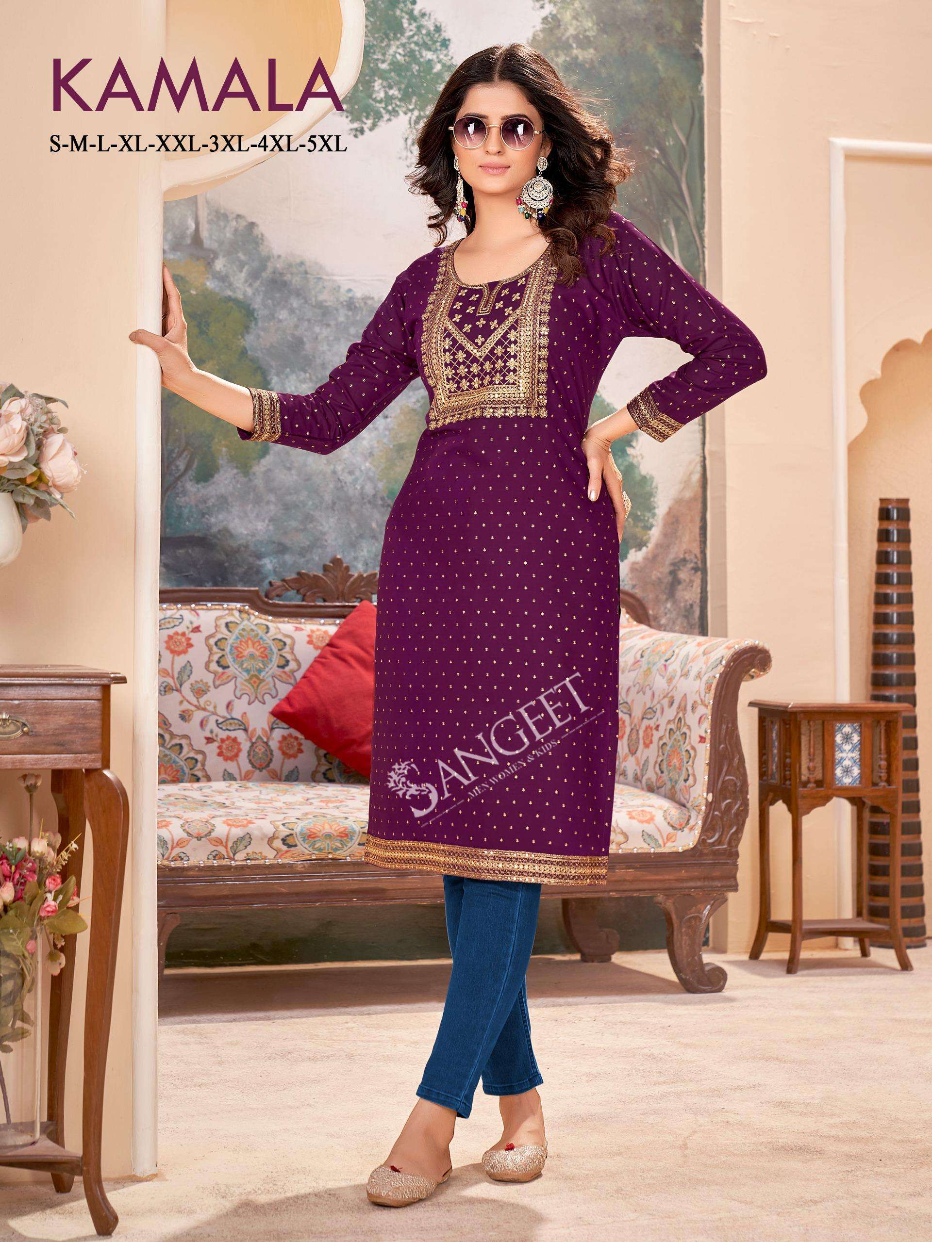 Sangeet KURTI Kamala PRINTED KURTI WHOLESALER 