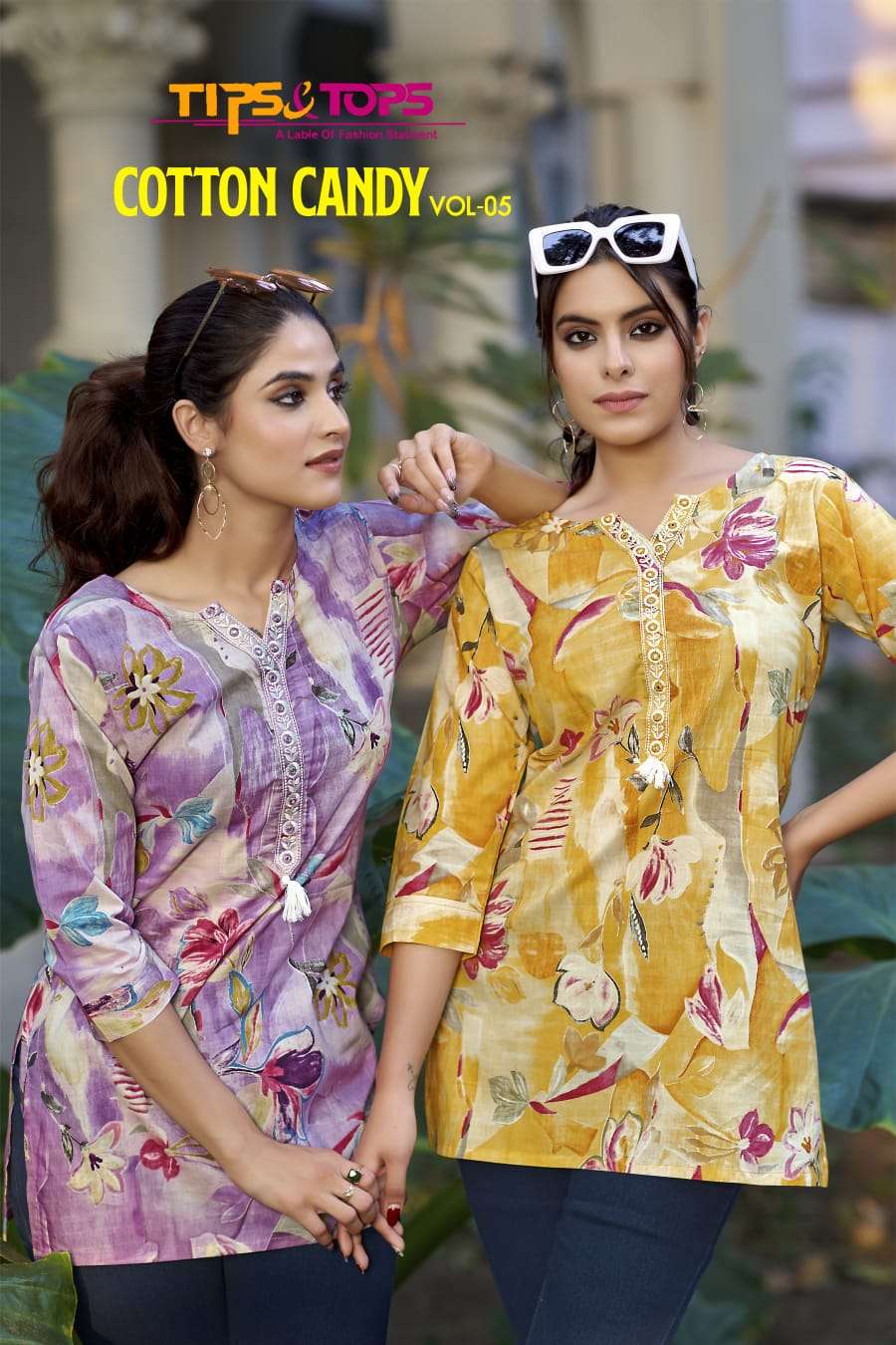 TIPS & TOPS KURTI COTTON CANDY Vol 05 PRINTED KURTI WHOLESALER 