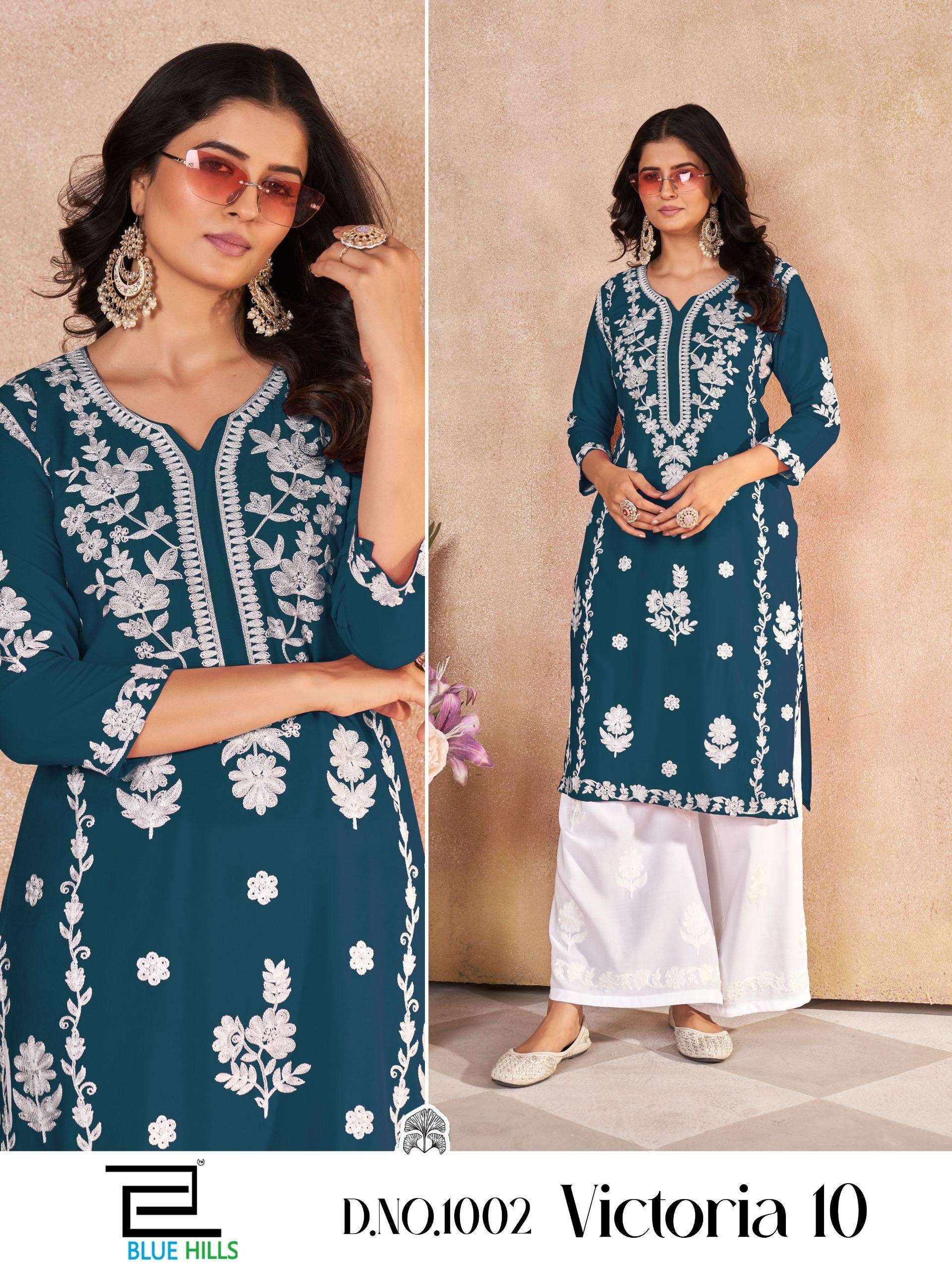 Blue Hills KURTI Victoria 10 PRINTED KURTI WHOLSELLER 