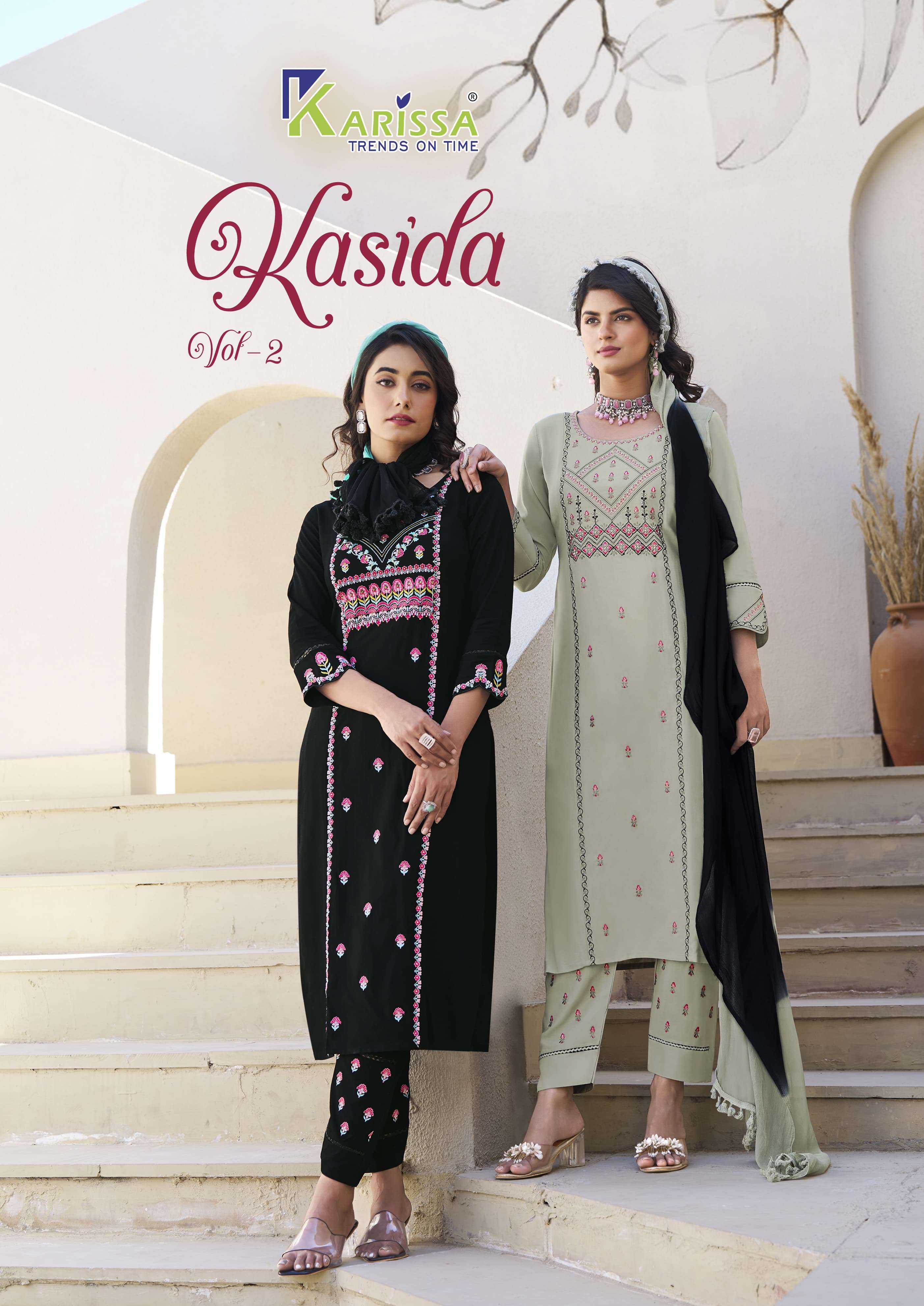 KARISSA KURTI KASIDA vol-2 PRINTED KURTI WHOLESALER 