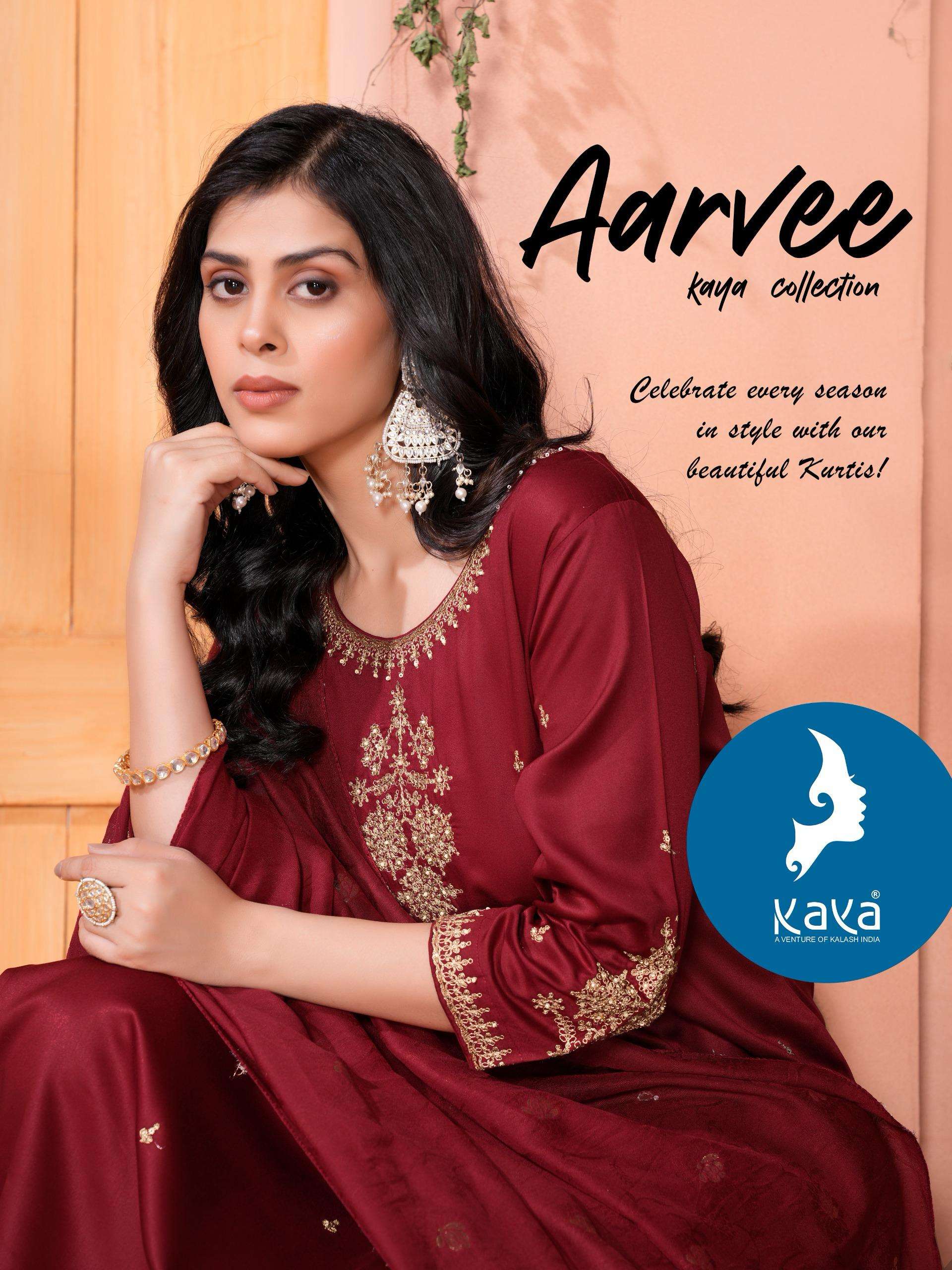 KAYA KURTI AARVEE  PRINTED KURTI WHOLSELLER 